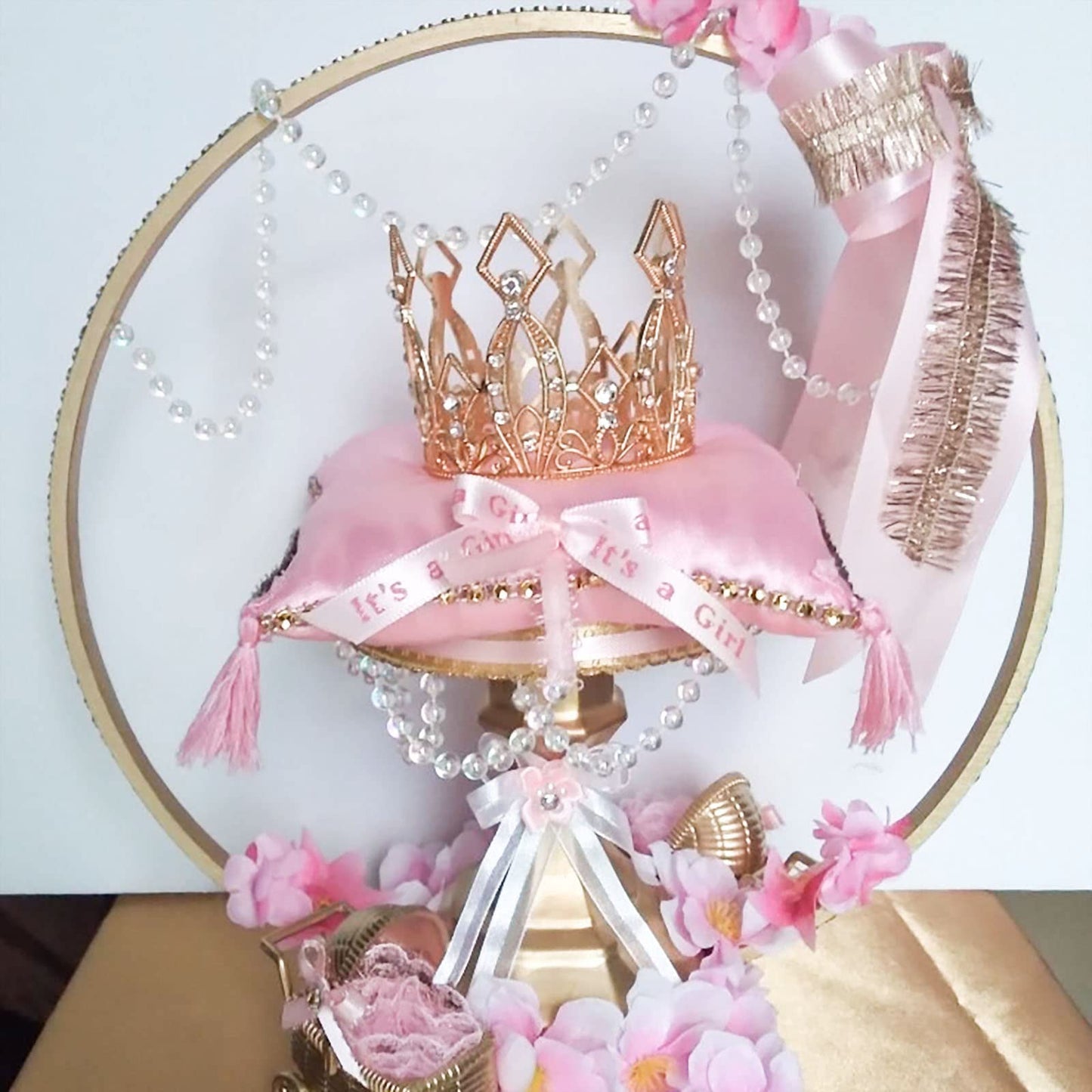 Mini Crown Cake Topper Crystal Headpiece Tiara Rhinestone Crown Cake Decoration For Wedding Birthday Baby Shower Party Favors (R