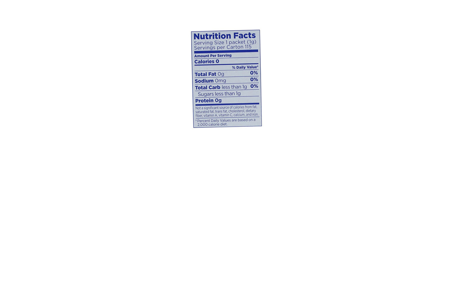 Equal 0 Calories Sweetener 115 Ct