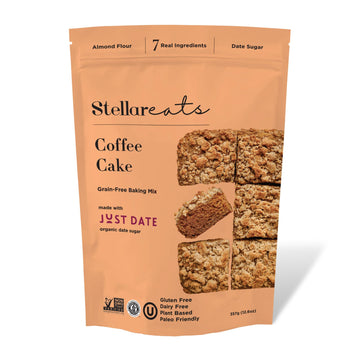 Stellar Eats Coffee Cake Mix, 12.6 oz, 1 Pack - Grain Free, Gluten Free, Dairy Free, Plant Based, Paleo Friendly, Certified Kosh
