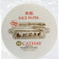 Cathay Fresh Spring Roll Rice Paper Wrappers, Non-GMO, Gluten-Free, 25 Sheets, 25cm, Round, for Veggie Wraps