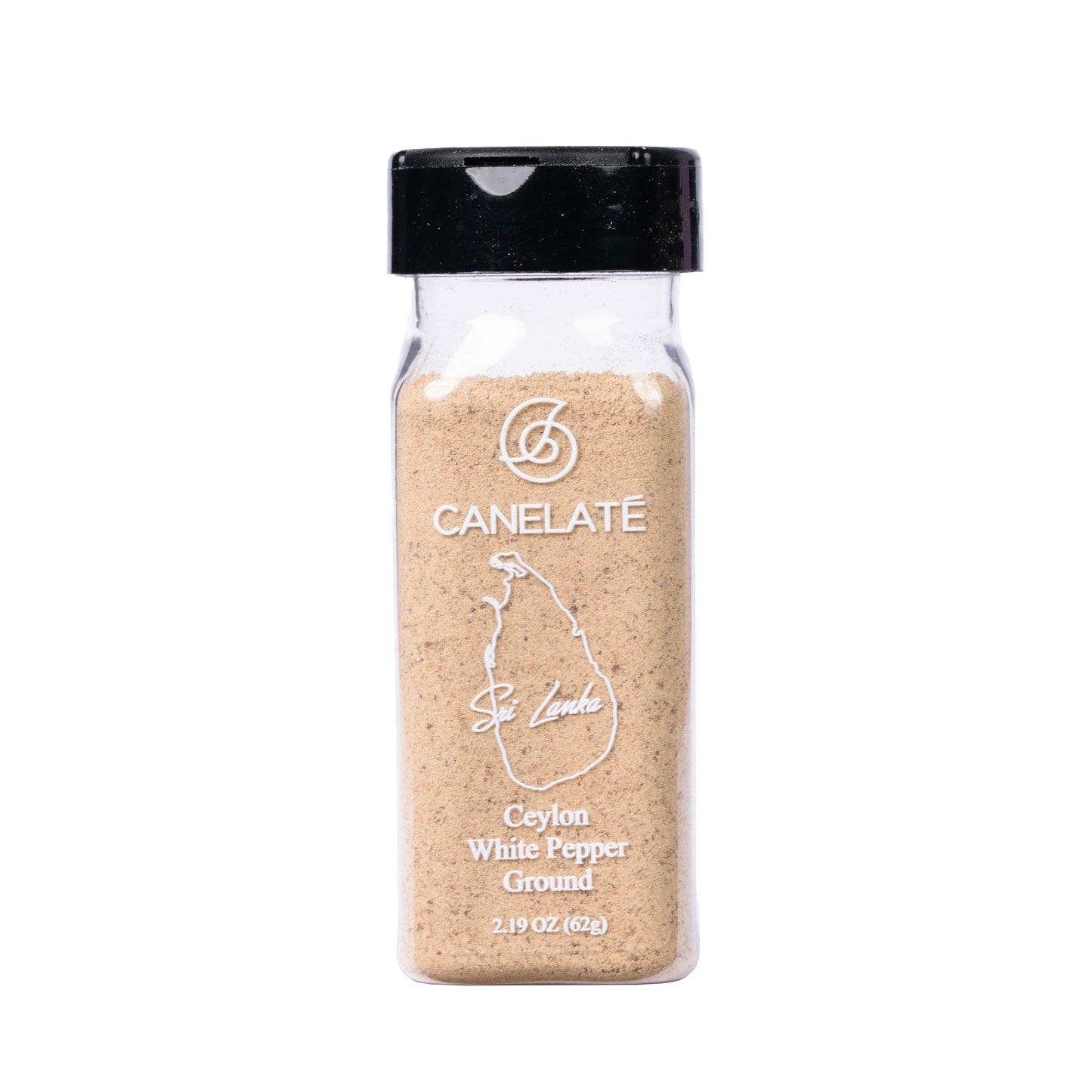 Canelaté Organic White Pepper Ground 62G (2.19Oz) - Packed At The Source, 100% Pure, Highest Piperine White Pepper From Small Holder Farmers In Sri Lanka