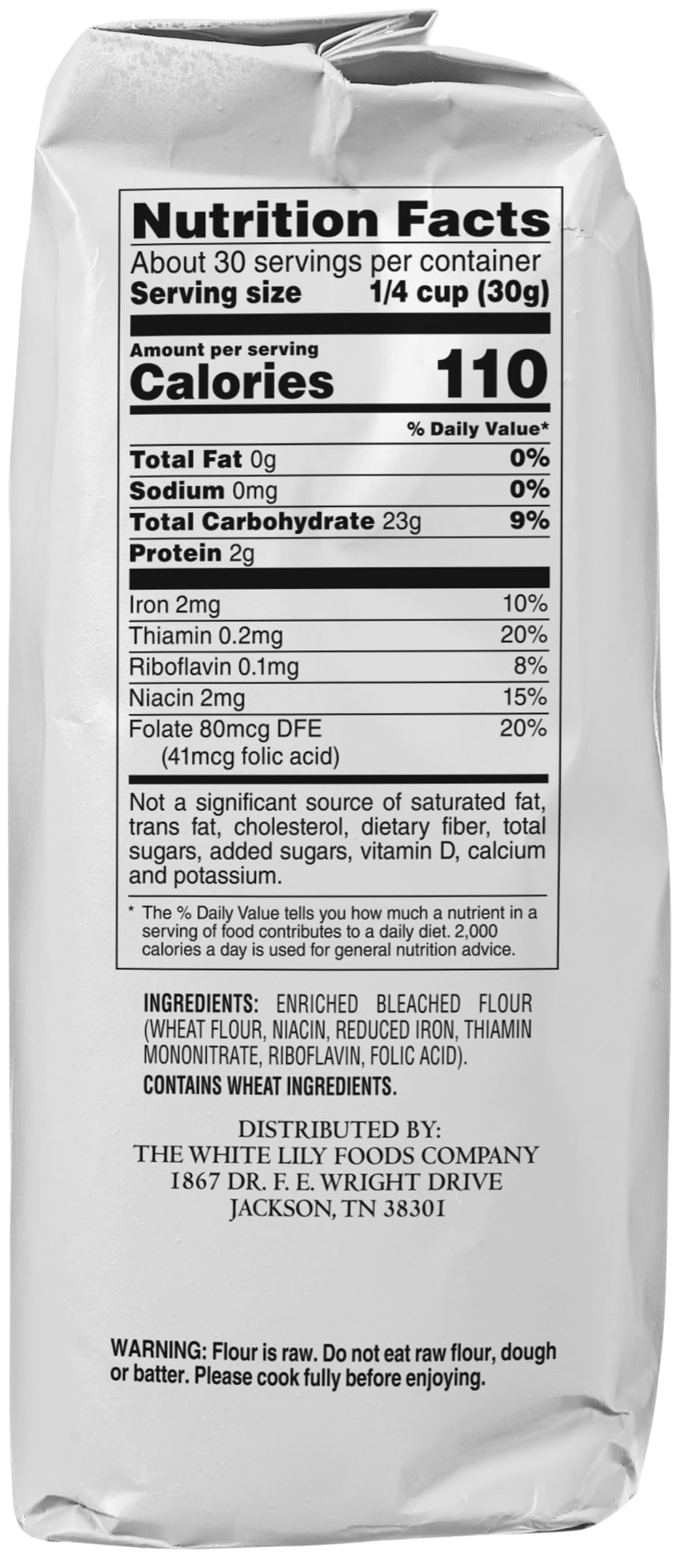 White Lily All-Purpose Bleached Wheat Flour 2 Lb. (2-Pack) By White Lily