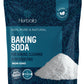 Herbaila Baking Soda Bulk 2Lbs, Food Grade Baking Soda For Baking, Cleaning, Deodorizing And Household Usage, Baking Soda For Pool Cleansing, Gluten Free, No Fillers, Made In The Usa