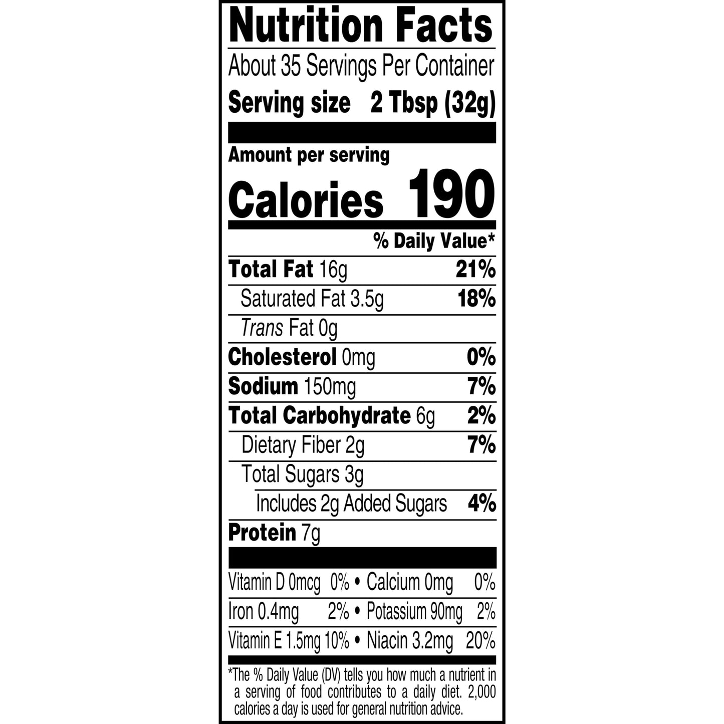 Skippy Natural Creamy Peanut Butter, 7 G Protein Per Serving, 40 Ounce