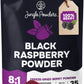 Black Raspberry Powder 5 Ounce Bag - 3rd Party Lab Tested Freeze Dried Raspberries Fruit Whole Berry for Baking, Unsweetened Add