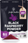 Black Raspberry Powder 5 Ounce Bag - 3rd Party Lab Tested Freeze Dried Raspberries Fruit Whole Berry for Baking, Unsweetened Add