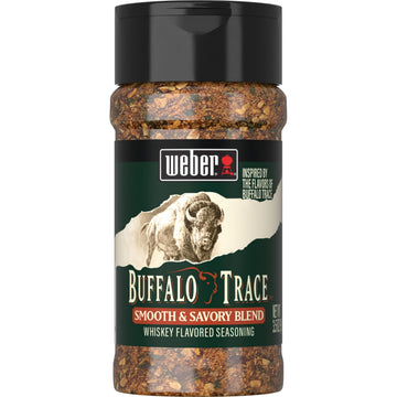 Weber BBQ Seasoning, Buffalo Trace Whiskey Flavor, 3.5 oz, Model 1165025