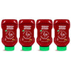 Huy Fong Hot Sriracha Chili Sauce Tomato Ketchup, Gluten Free, 20 Ounce Squeeze Bottles, 4-Pack