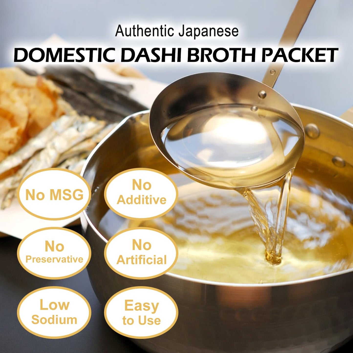 Talcufon Dashi Stock (Dashi Broth, Dashi Packet), Umami Dashi Soup Stock, Use 6 Carefully Selected Natural Ingredients, Made In