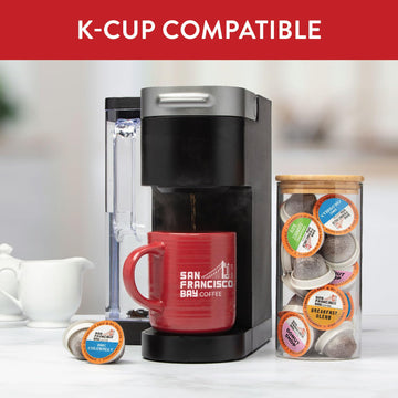 SAN FRANCISCO BAY Compostable Coffee Pods Variety Pack, Medium Roast, K Cup Compatible, 40 Count - Colombian, Breakfast, Organic Rainforest, Donut Shop