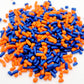 NCS Orange and Dark Blue Edible Jimmies Mix Sprinkles, 8 ounces - Great for Cupcakes, Cookies, Cakes, Cakes Pops