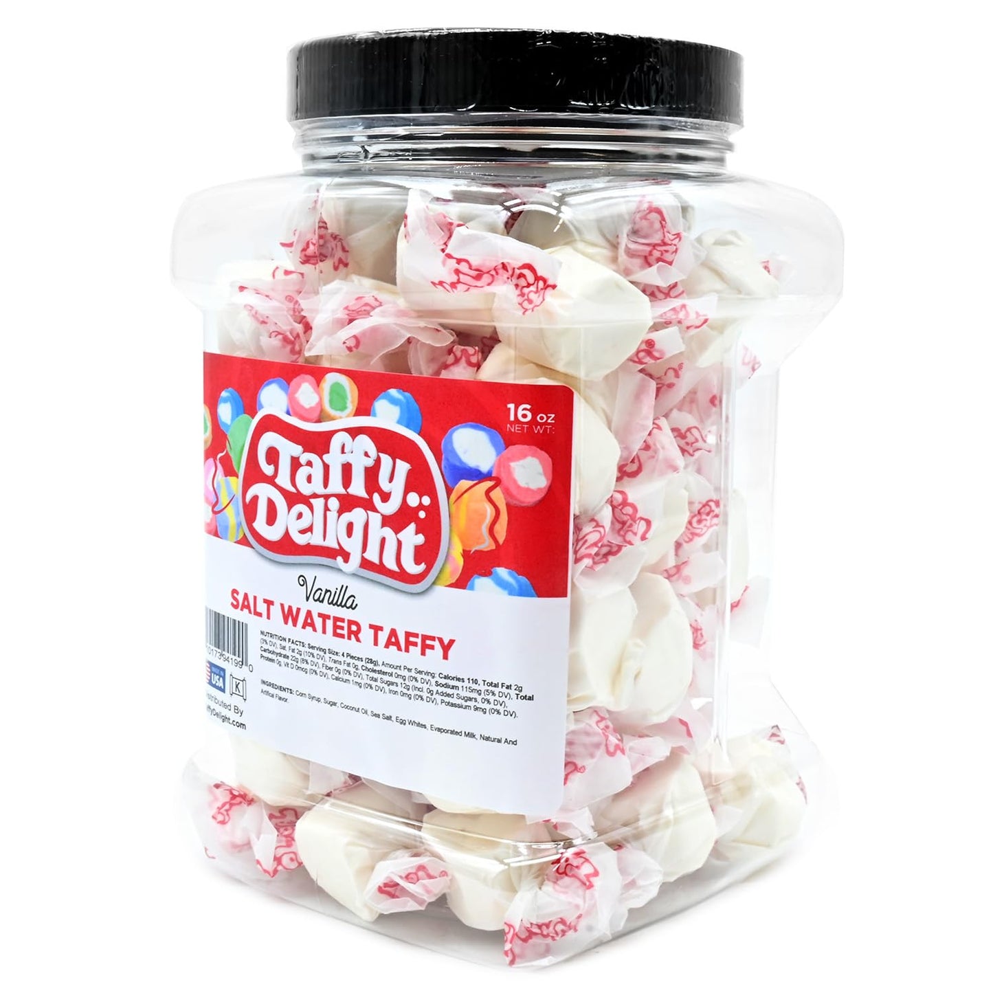 Taffy Delight Salt Water Taffy (16Oz, Vanilla)
