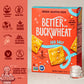 Better with Buckwheat Sea Salt Crackers, Complete Protein, Gluten-Free Crackers, Healthy Snack Crackers, Grain-Free, Non-GMO, Su