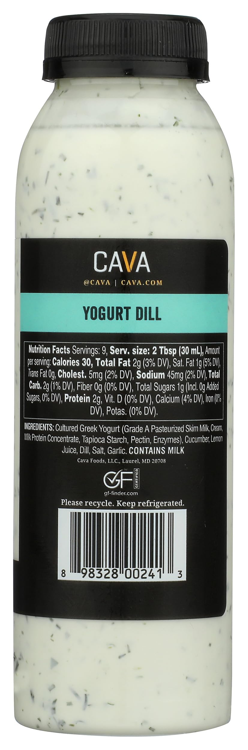 CAVA Yogurt Dill Sauce, 9 OZ