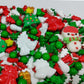 Homankit Christmas Sprinkles For Cake Decorating Edible Snowman Christmas Tree Sprinkle Mix Cake Cupcake Toppers Cookie Dessert Decorations 3.53 Ounces