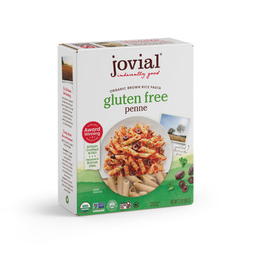 Jovial Whole Grain Brown Rice Penne Pasta - Pasta Penne, Penne Pasta, Whole Grain Pasta, Organic Pasta, Gluten Free, Dairy Free,