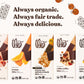 Theo Chocolate Brown Rice Quinoa Crunch Organic Dark Chocolate Bar, 85% Cacao, 12 Pack | Vegan, Fair Trade