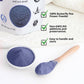 Butterfly Pea Flower Powder 4Oz | Natural Blue Food Coloring For Drinks, Baking, Smoothies | Vegan, Non-Gmo, Gluten-Free, No Add