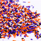 Milovin Edible Halloween Jimmies Sprinkles, 120g, White, Purple, Orange, Black for Cake, Cupcake, Baking, Ice Cream, Cookies