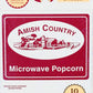 Amish Country Popcorn | Old Fashioned Microwave Popcorn | 10 Bags Cheddar Cheese Ladyfinger | Non-Gmo, Gluten Free, Microwaveabl