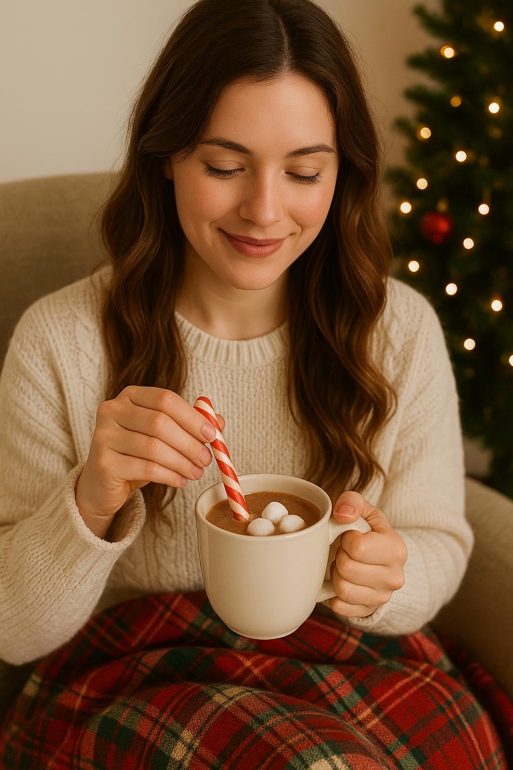 Candy Cane Spoon Peppermint Edible Stirring Stick 60 Pack | Individually Packed Stirs Hot Chocolate Cocoa Coffee Tea - Holiday Gift Christmas Stocking Stuffer Party Favor