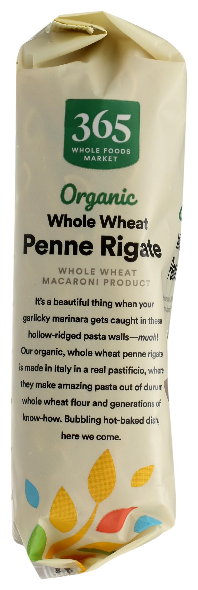 365 by Whole Foods Market Organic Whole Wheat Penne Rigate, 16 OZ, Pack of 1