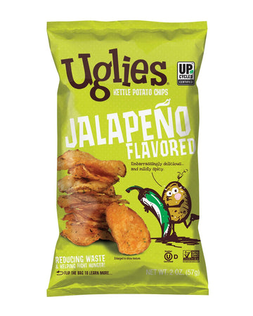 Uglies Jalapeno Kettle-Cooked Potato Chips, Gluten-Free Snacks, Kosher-Friendly Chips, Non-Gmo Snacks For Kids Or Office, Lunch