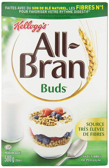 Kellogg'S All Bran Buds Cereal 500G/17.6Oz, 2-Pack (Imported From Canada)