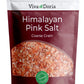 Viva Doria Himalayan Pink Salt, Coarse Grain, Certified Authentic, 2 lb (907 g) For Grinder Refills