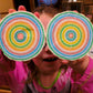 Nutic Giant Jawbreaker Candy - Jumbo 3 3/8" Multicolor Sucker, 1 lb Pack - Perfect Holiday Gift