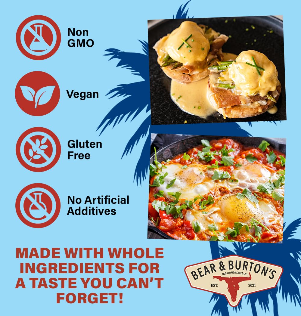 Bear And Burton'S Bear & Burton'S Breakfast Sauce Too - Verde Version With Florida-Grown Mild Datil Peppers, Tomatillos, Pears A