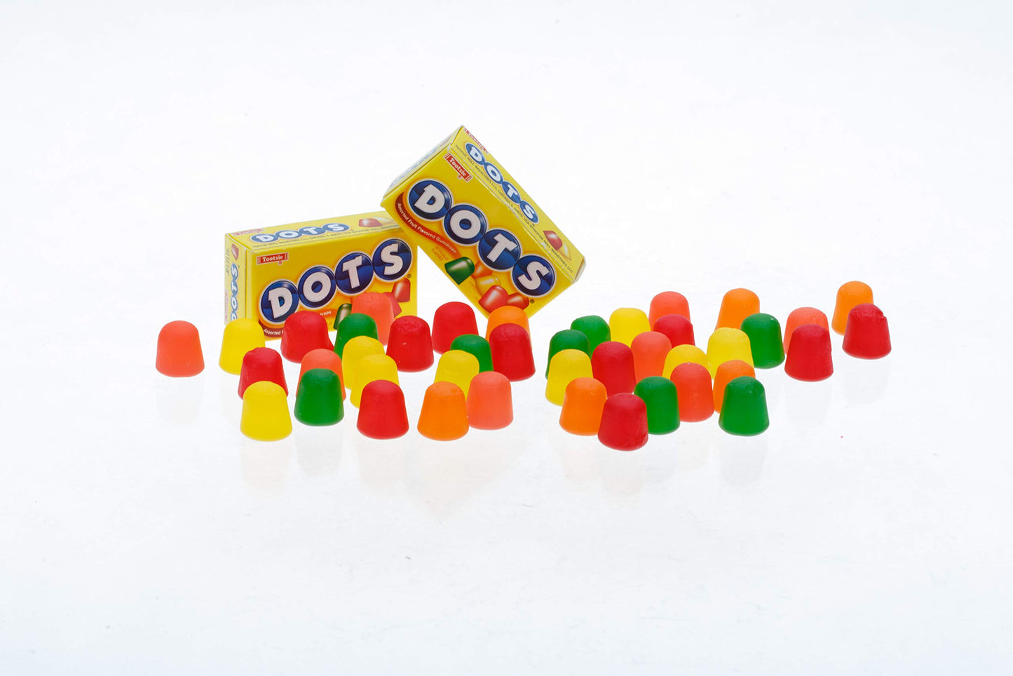 Dots Individually Wrapped Candy - Original Gummy Candy Flavors - Cherry, Lime, Orange, Lemon & Strawberry - Gluten Free, Kosher