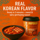 Unhas Korean Spicy and Sweet Rice Cakes, 2 Cups Instant Korean Rice Cake Tteokbokki Tteok, Single Serving, Original Flavor - Pa