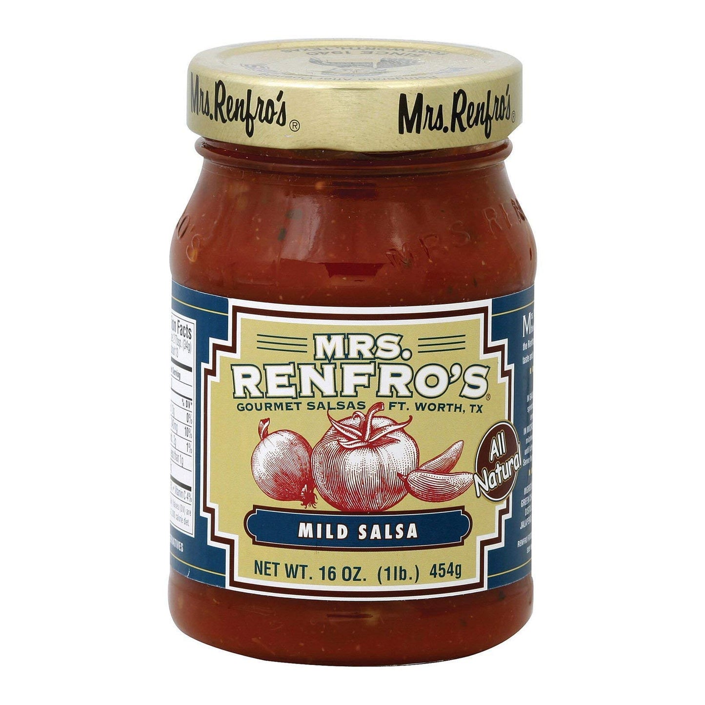 Mrs Renfro Salsa Picante Mild, 16 oz