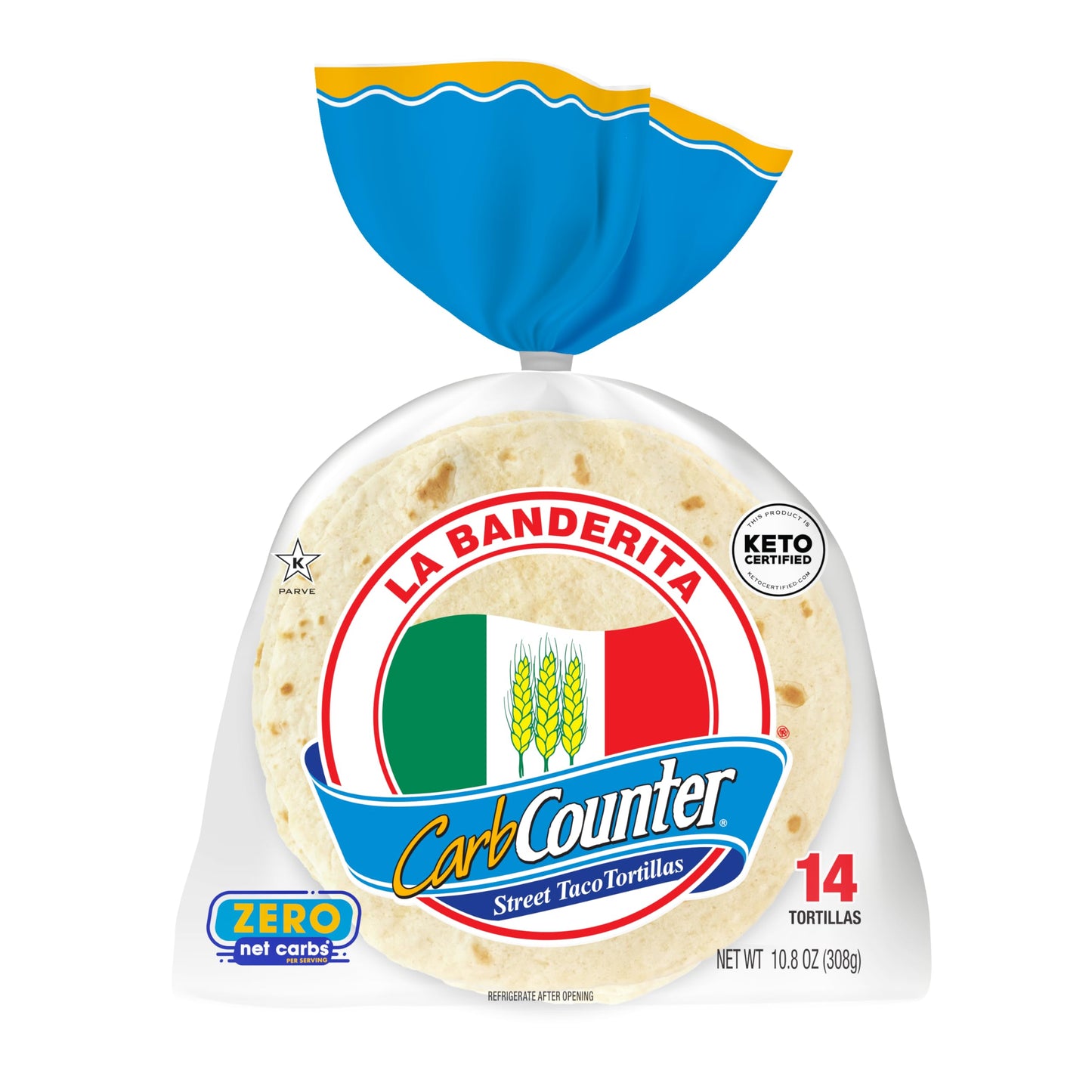 La Banderita Carb Counter Variety Pack | 4.5  & 8  Size Flour Tortillas |Carb Friendly |Keto Certified | 10.8 & 11.9 oz/e.| 14 &
