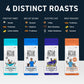 Stella Blue Fresh Whole Bean Coffee, Miss Peaches Blend, 100% Arabica Medium Roast, 12 oz Bag, Ethically Sourced