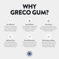 Greco Gum - Mastic Gum Droplets - Small Pieces Hard Chewing Gum for Jawline Training, Digestive Support, Bloating Relief - Piney