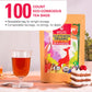 Wt Weetee Organic Decaf Black Tea Bags, Organic Decaffeinated Black Tea 200 Count | Smooth & Mild Taste | Co2-Decaffeinated | Resealable Kraft Bag