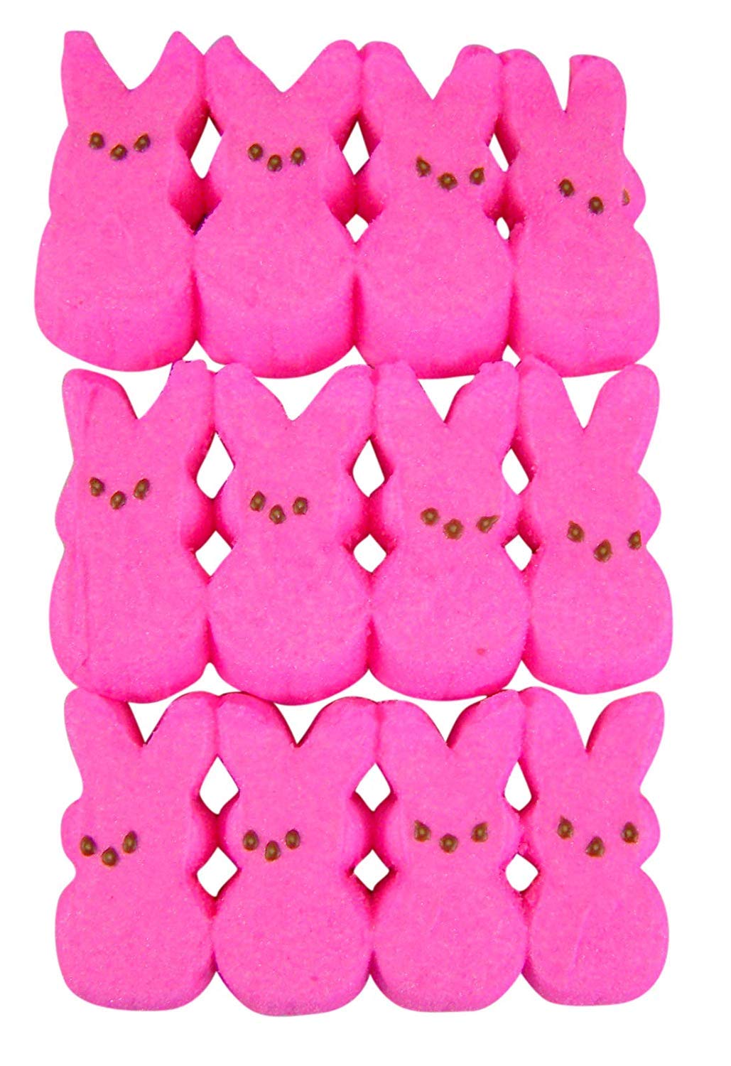 Easter Peeps Marshmallow Pink Bunny Shaped Candy, 1.5 Ounce, Pack Of 3