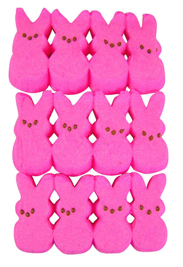 Easter Peeps Marshmallow Pink Bunny Shaped Candy, 1.5 Ounce, Pack Of 3