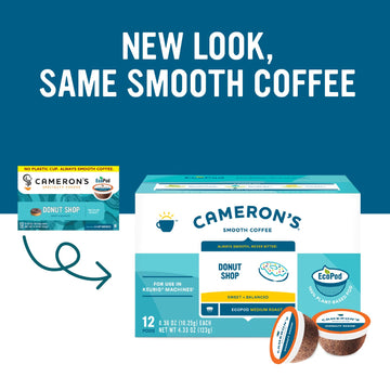 Cameron'S Coffee Single Serve Pods, Donut Shop, 12 Count (Pack Of 1)