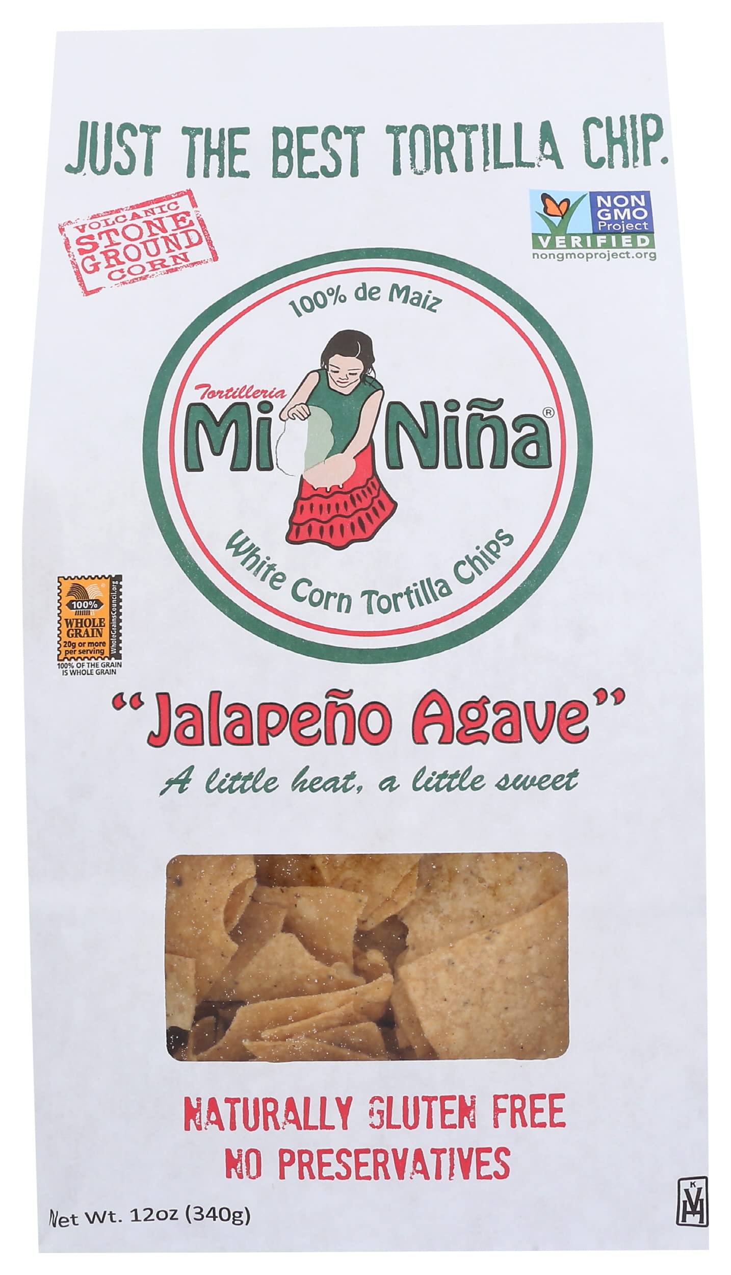 Mi Nina Jalapeno Agave Tortilla Chips, 12 Oz