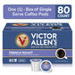Victor Allens Coffee French Roast Dark Roast Coffee Pods, 80 Count for Keurig, Brown