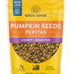 Good Sense Good Sense Shelled Pumpkin Seeds (Pepitas), Honey Roasted - 6 Ounce Bags (Pack Of 12)