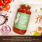 Jersey Italian Gravy-24 Oz Jar-Gourmet, All Natural All Purpose Tomato Sauce For Pasta And More, No Artificial Ingredients- Vegan Friendly-Authentic Recipe For Pasta, (Tomato Basil, 12 Pack)