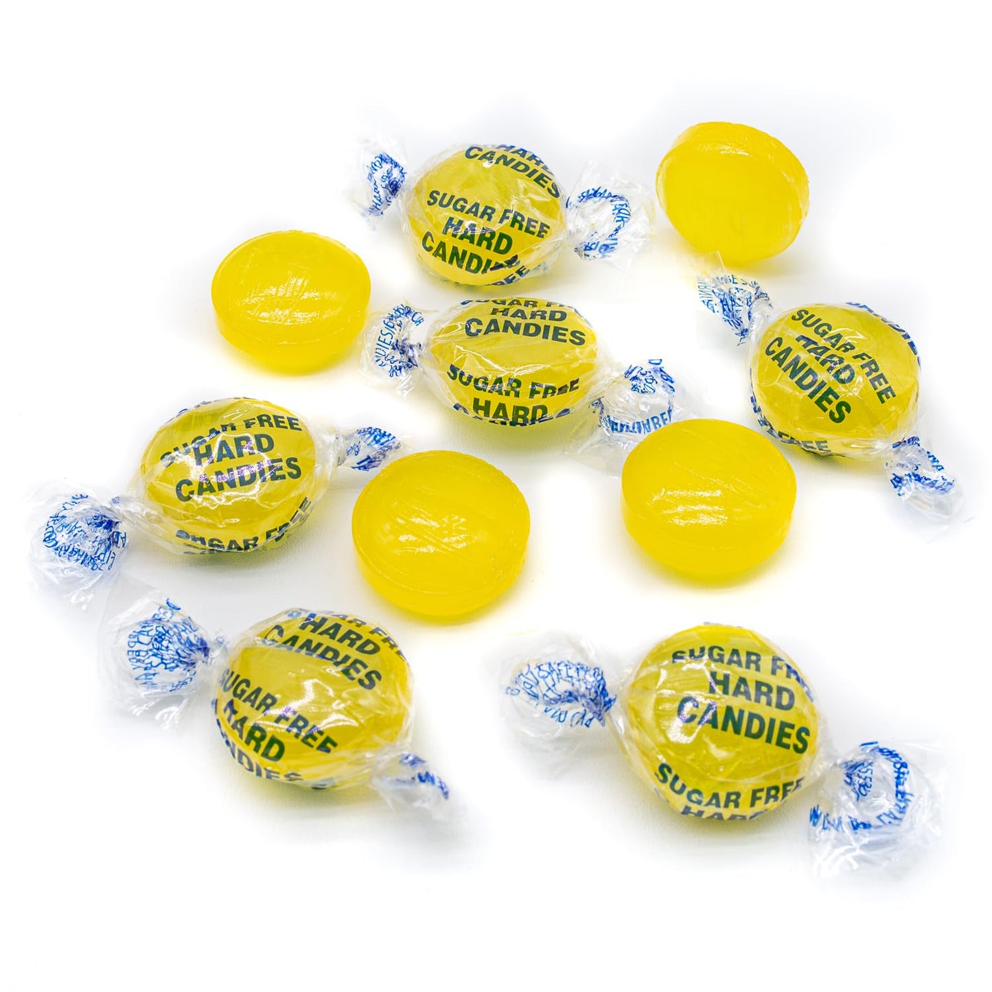 Sugar Free Lemon Drops Hard Candy 8 Oz – Keto Snacks For Diabetics, Low Carb, Individually Wrapped