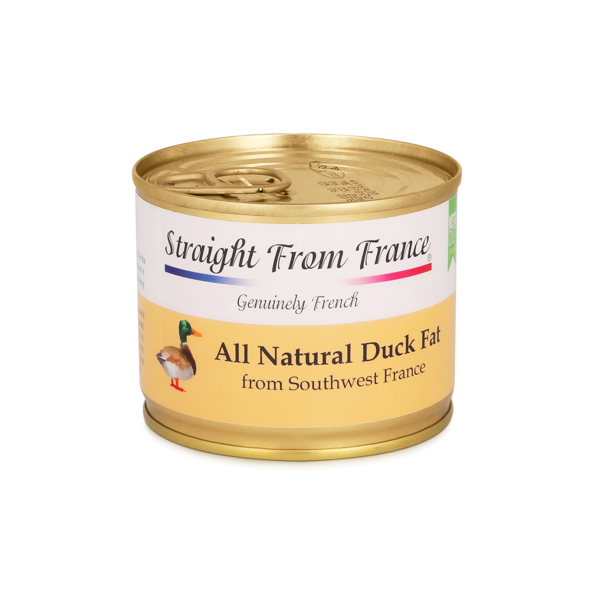 Straight from France All Natural Duck Fat for Cooking from Southwest France Keto and Paleo Diet Friendly 170g 6oz
