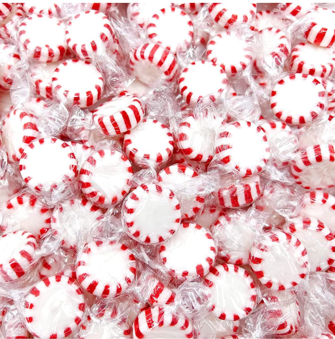 Hard Candy Confections | Peppermint (Starlight Mints) | Individually Wrapped Starlight Peppermint Candy, 2 Pack - 5.75 Oz/Bag