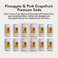 Something & Nothing Sparkling Water, Pineapple & Pink G fruit, Vegan, Low Calorie, 12 Fl Oz Cans (Pack of 12)