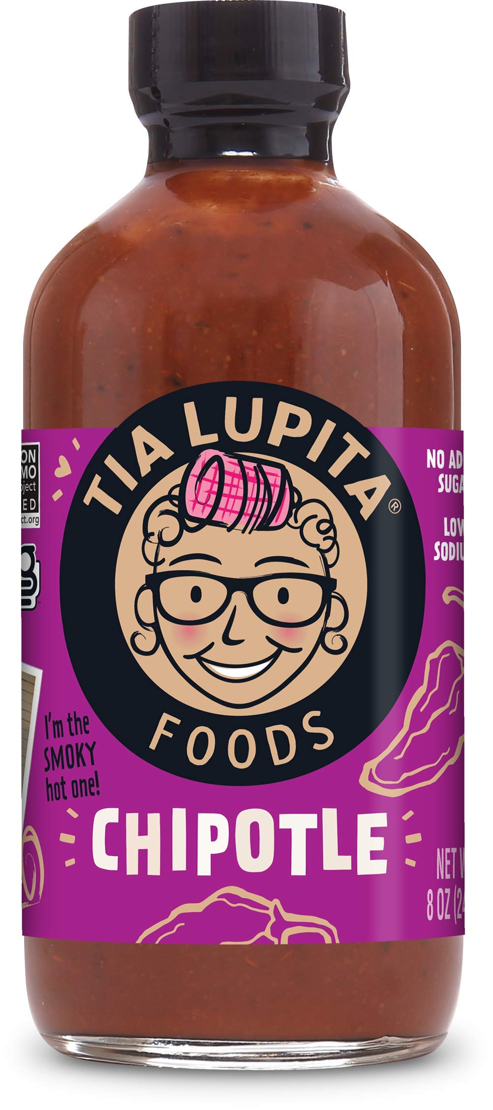 Tia Lupita - Hot Sauce - Chipotle - Case of 12 - 8 oz.(D0102HXWEFT.)